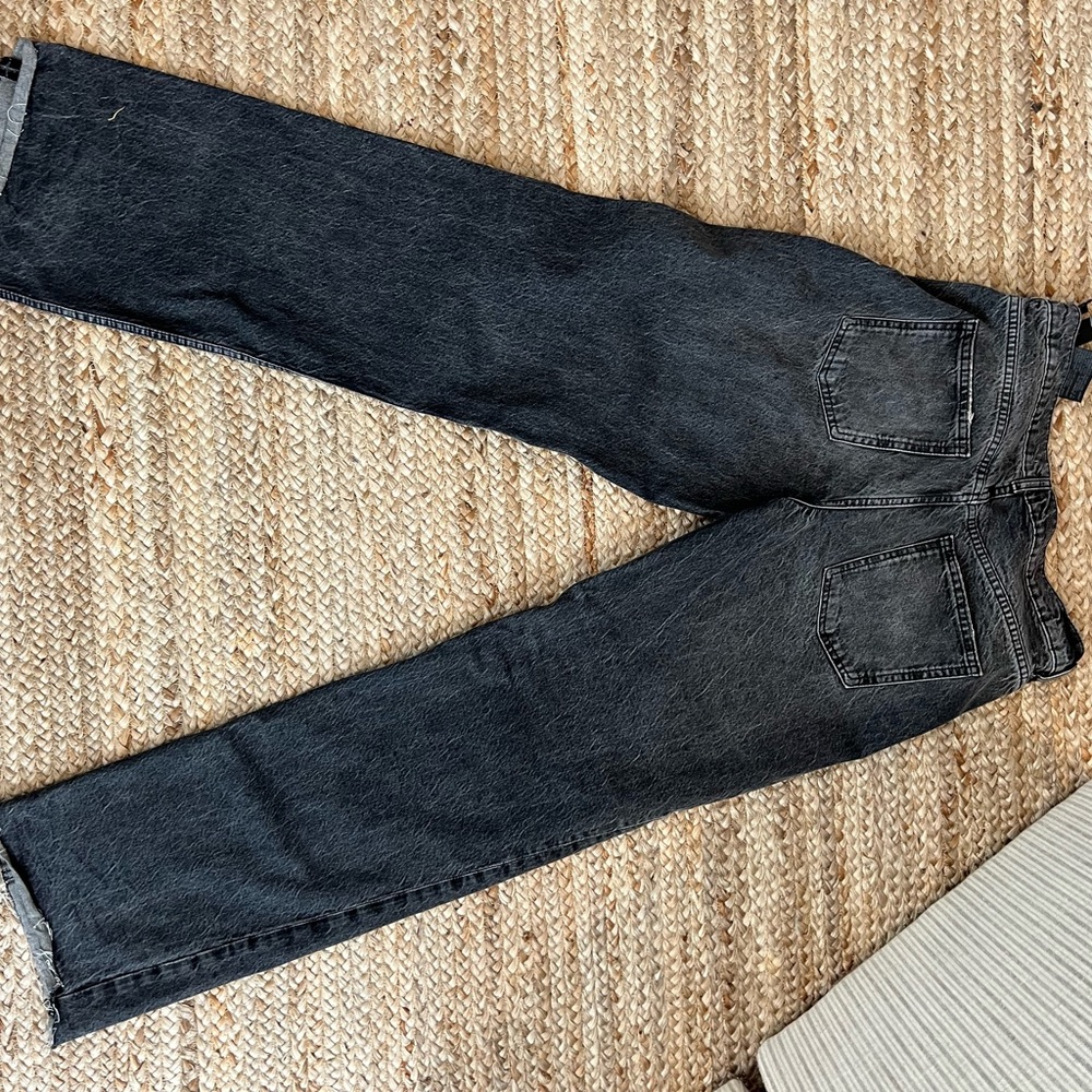 Zara wide leg black denim